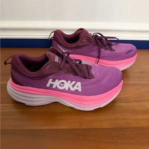 Hoka Bondi 8 Women’s Shoes Size 9.5 Grape Wine